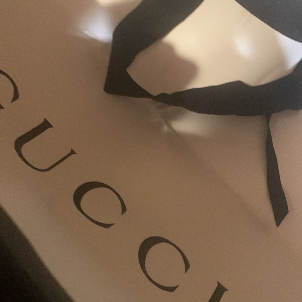XL authentic Paper bag antique Gucci bag, folded, rare ,collectible,discounted